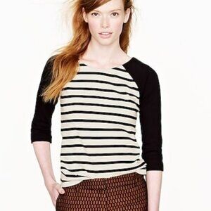 J. Crew  Striped Raglan Sailor Top Size XS